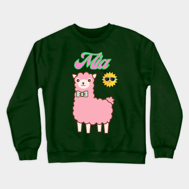 Mia baby's name Crewneck Sweatshirt by TopSea